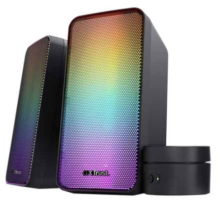 Акустична система Trust GXT 611 Wezz, USB/AUX,  RGB/Knob, чорний - фото 1