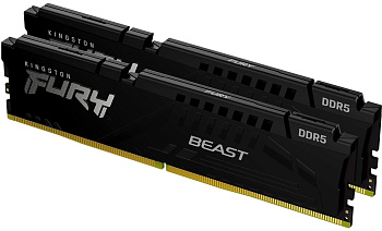 Kingston Пам'ять ПК DDR5 64GB KIT (32GBx2) 6000 FURY Beast Black EXPO