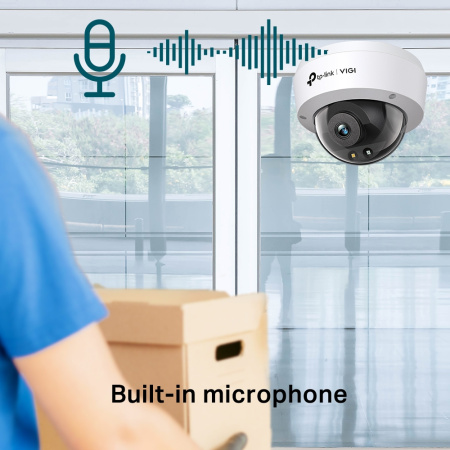 IP-Камера TP-LINK VIGI C240-4, PoE, 4Мп, 4  мм, H265+, IP66, Turret, кольорове нічне бачення, внутрішня - фото 7