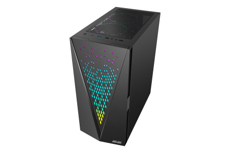 Корпус 2E GAMING Galaxy G2055 без БЖ 2xUSB3.0, 1xUSB2.0, 3x120мм ARGB, VGA 345мм, LCS ready, HUB, TG Side Panel, ATX, чорний - фото 2