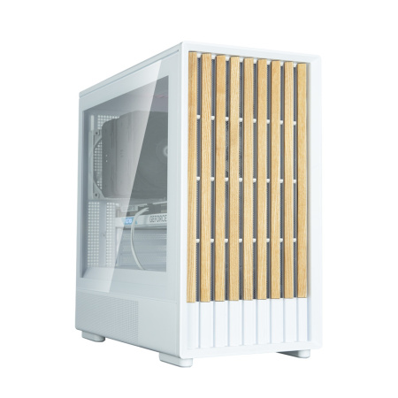 Корпус Zalman P10 Namu без БП, 1xUSB3.0, 1xUSBType-C, 2x120мм, 1x120мм ARGB, VGA 340мм, LCS ready, TG Side Panel, mATX, білий - фото 4