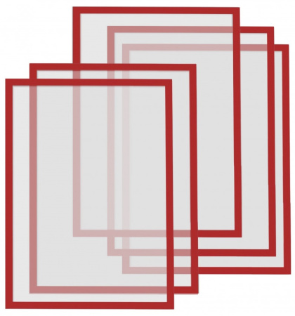 Рамки магнітні A4 червоні Magnetofix Frame Red Set - фото 1
