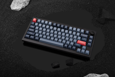 Keychron Клавіатура механічна V1 Max 84Key, Gateron Jupiter Red, WL/BT/USB-A, QMK, Hot-swap, Knob, EN/UKR, RGB, чорний - фото 7