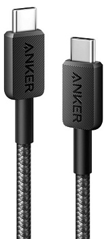 Кабель Anker 322 USB-C to USB-C - 1.8m Nylon Black