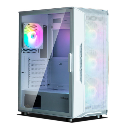 Корпус Zalman I3 Neo без БЖ, 1xUSB3.0, 2xUSB2.0, 4x120мм RGB, VGA 355мм, LCS ready, TG Side Panel, ATX, білий - фото 3 Корпус Zalman I3 Neo без БЖ, 1xUSB3.0, 2xUSB2.0, 4x120мм RGB, VGA 355мм, LCS ready, TG Side Panel, ATX, білий - фото 3