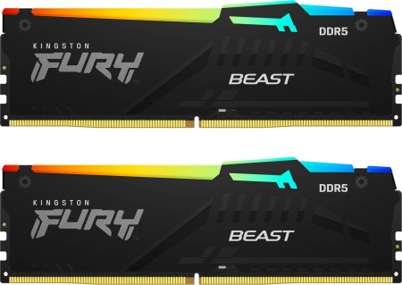 Kingston Пам'ять ПК DDR5 16GB 5600 FURY Beast RGB - фото 27