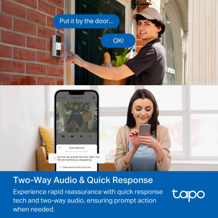 Розумний відеодзвоник з акумулятором TP-LINK Tapo D210 - фото 7