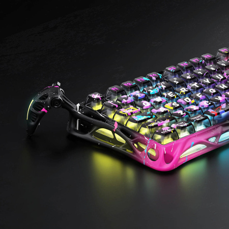 Клавіатура механічна GravaStar Mercury V75 Pro 80keys, Magnetic Jade Gaming, 8K, USB-A, RGB, Neon Graffiti - фото 5 Клавіатура механічна GravaStar Mercury V75 Pro 80keys, Magnetic Jade Gaming, 8K, USB-A, RGB, Neon Graffiti - фото 5