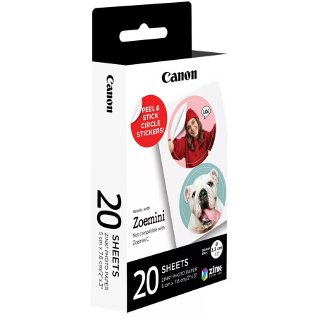 Canon Папір ZINK™ 1.3" у вигляді круглих наліпок, 20 арк. - фото 6