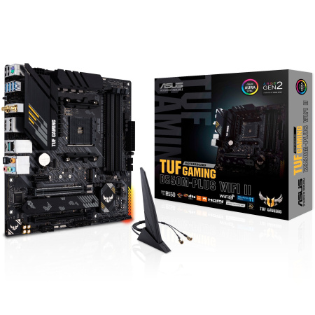Материнcька плата ASUS TUF GAMING B550M-PLUS WIFI II sAM4 B550 4xDDR4 M.2 HDMI DP Wi-Fi BT mATX - фото 8