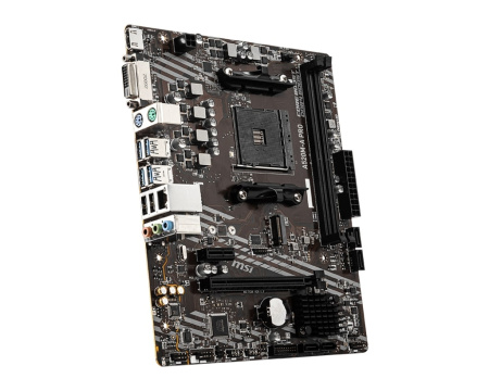 Материнcька плата MSI A520M-A PRO sAM4 A520 2xDDR4 M.2 HDMI DVI mATX - фото 2