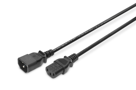 Кабель живлення DIGITUS C13 > C14, 1.2м, чорний - фото 3