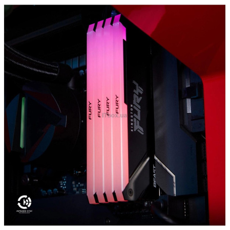 Пам'ять ПК Kingston DDR4 16GB 3200 FURY Beast RGB - фото 10