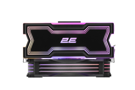2E Gaming Процесорний кулер Air Cool AC120D4TC-ARGB, LGA1851, 1700, 1366, 1200, 115x, AM5, AM4, AM3, AM3+, AM2, AM2+, FM2, FM1, 4pin PWM, 3pin +5VARGB, TDP 180W - фото 6