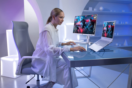 Acer Ноутбук Nitro V 14 ANV14-61 14.5" WQXGA IPS, AMD R7-8845HS, 32GB, F1TB+F1TB, NVD4050-6, Lin, білий - фото 13