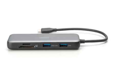 Док-станція DIGITUS USB-C > 2xHDMI/2xUSB-A/USB-C/SD/MicroSD/RJ54 - фото 2