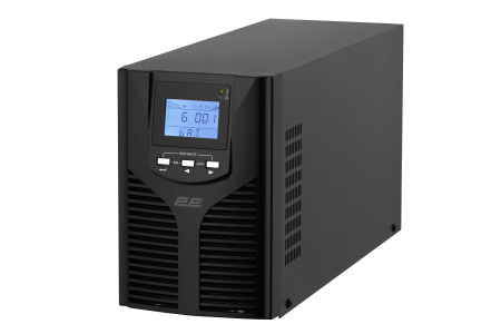 2E Джерело безперебійного живлення OD2000, 2000VA/1800W, LCD, USB, 3xSchuko - фото 1