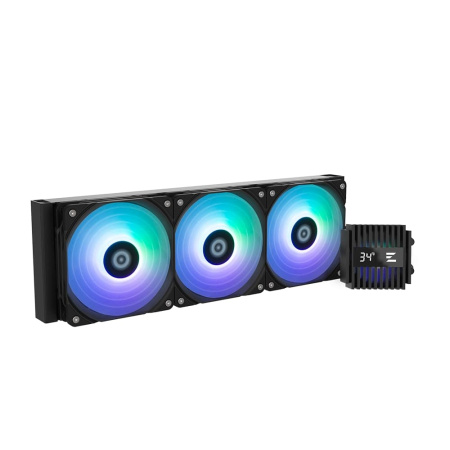 Система рідинного оxолодження  Zalman Alpha 2 A36 ARGB, LGA1700, 1200, 115x, AM5, AM4, TDP 360W, чорний - фото 1
