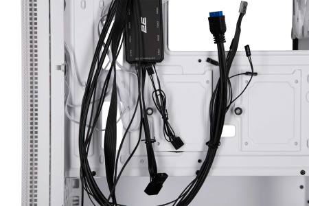 Корпус 2E GAMING Virtus Neo G3301NW без БЖ 2xUSB3.0, 1xUSB2.0, 3x140мм ARGB, 1x120мм ARGB, VGA 340мм, LCS ready, контролер з пультом, TG Side Panel, ATX, білий - фото 19