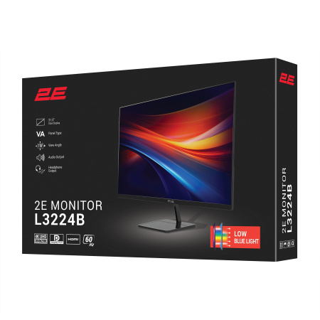 Монітор 2E 31.5" L3224B 2xHDMI, DP, VA, 3840x2160, MM - фото 21