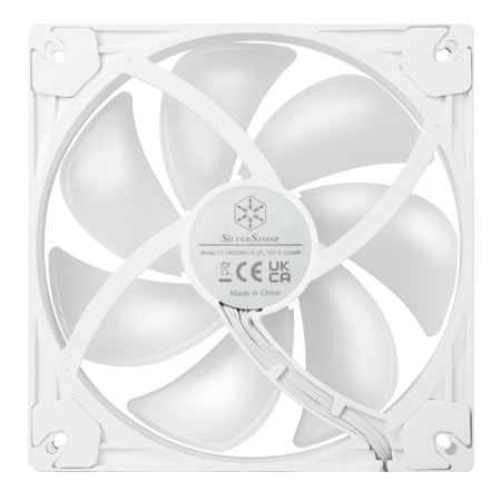 Корпусний вентилятор SilverStone Vista VS140W ARGB, 140мм, 1600rpm, 4pin PWM, 3pin +5VARGB, 30.8dBa, білий - фото 7 Корпусний вентилятор SilverStone Vista VS140W ARGB, 140мм, 1600rpm, 4pin PWM, 3pin +5VARGB, 30.8dBa, білий - фото 7