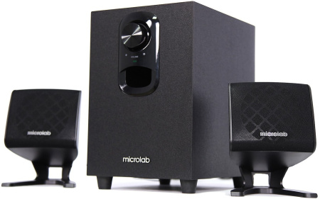 Акустична система MICROLAB M-108 2.1, 11W, mini-jack, чорний - фото 1