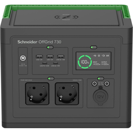 Портативна електростанція Schneider Electric OffGrid Portable Power Station 730, 700 Вт, 738 Вт/год, Wireless Charge - фото 7