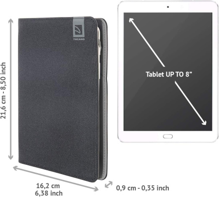 Чохол Tucano Vento Universal для планшетів 7-8", чорний - фото 5