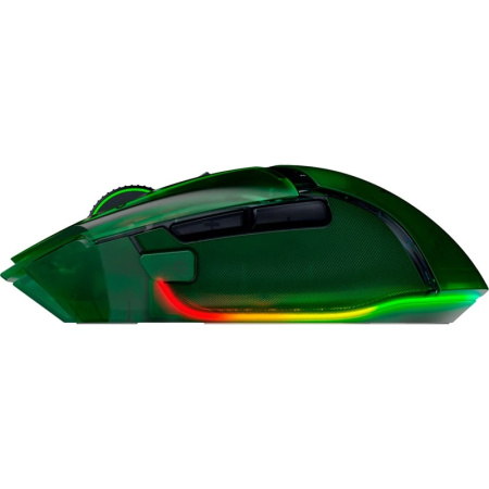 Миша Razer Basilisk V3 Pro 35K, RGB, USB-A/WL/BT, Phantom Green Ed. - фото 8