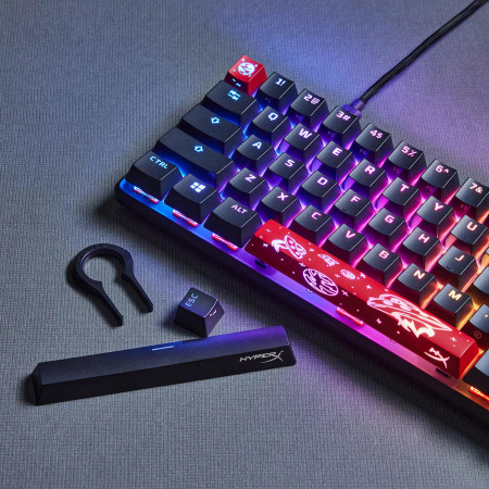 Клавіатура механічна HyperX Alloy Origins 65 67key, Red, USB-A, EN/UA, RGB, чорний - фото 3