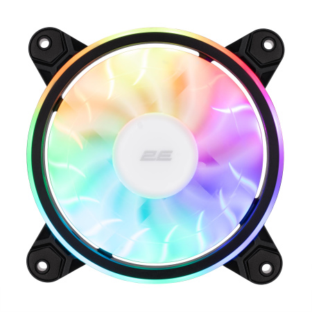 Корпусний вентилятор 2E GAMING Air Cool ACF1206-ARGB, 120мм, 1200rpm, 6pin, 25dBa, чорний - фото 6