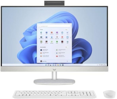 Комп'ютер персональний моноблок HP All-in-One 27" FHD IPS AG, Intel i3-N300, 8GB, F512GB, UMA, WiFi, кл+м, DOS, білий - фото 1 Комп'ютер персональний моноблок HP All-in-One 27" FHD IPS AG, Intel i3-N300, 8GB, F512GB, UMA, WiFi, кл+м, DOS, білий - фото 1