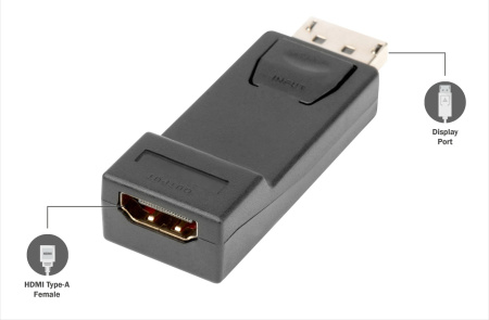 Адаптер DIGITUS DP 1.1 - HDMA A Full HD, M/F - фото 6