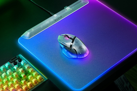 Миша Razer Basilisk V3 Pro 35K, RGB, USB-A/WL/BT, Phantom White Ed. - фото 7