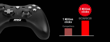 Геймпад MSI Force GC20 V2, USB-A, чорний - фото 4