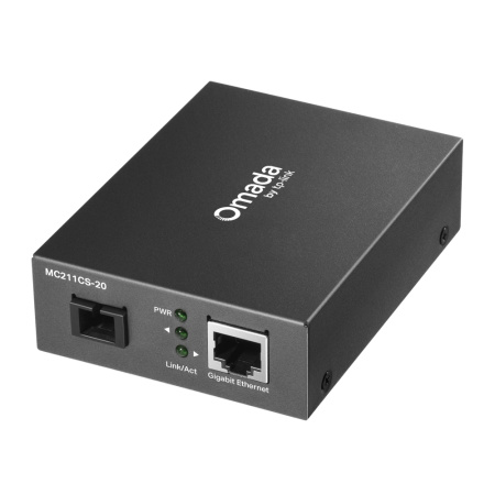 Медіаконвертер TP-LINK MC211CS-20 1GE, WDM SM, 20km, SC - фото 1