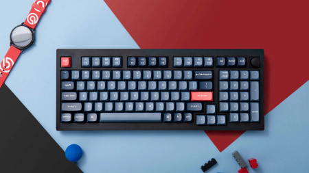 Keychron Клавіатура механічна Keychron V5 Max 100Key, Gateron Jupiter Banana, Knob, WL/BT/USB-A, Hot-Swap, QMK, EN/UKR, RGB, чорний - фото 3