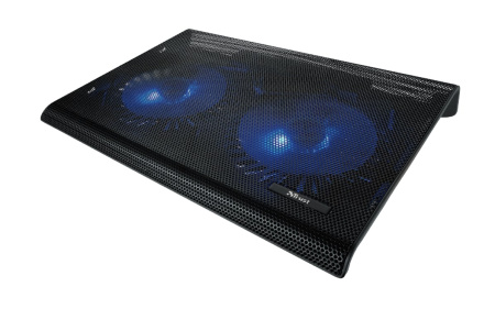 Підставка для ноутбука Trust Azul, до 17.3", 2xUSB-A, BLUE LED, чорний - фото 5