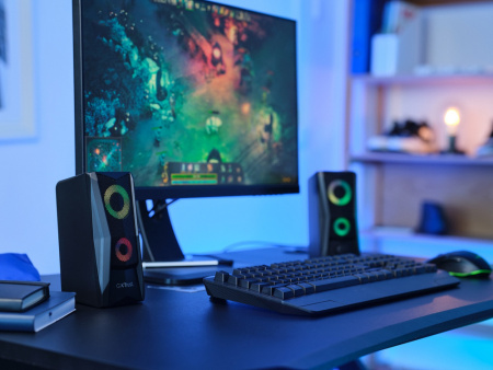 Акустична система Trust GXT 606 Javv 2.0, USB/AUX, RGB, чорний - фото 3