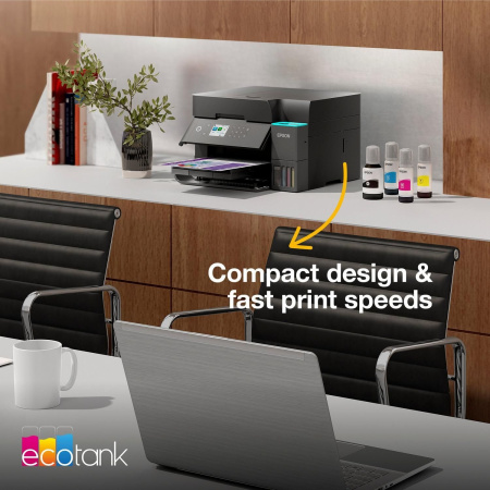 БФП ink color A4 Epson EcoTank L6370 35_23 ppm DADF Duplex USB Ethernet Wi-Fi 4 inks Black Pigment - фото 8