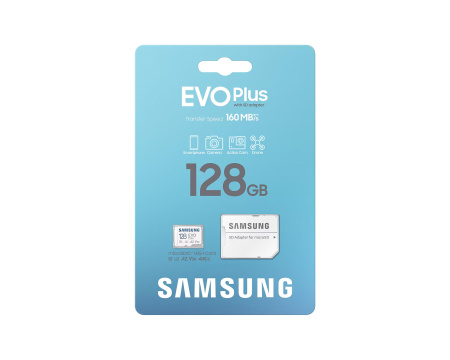 Карта пам'яті Samsung microSD 128GB C10 UHS-I  R130MB/s Evo Plus + SD - фото 8