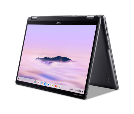 Acer Ноутбук Chromebook Plus Spin 514 CP514-4HN 14" WUXGA IPS Touch, Intel 5-120U, 8GB, F256GB, UMA, ChromeOS, сірий - фото 7