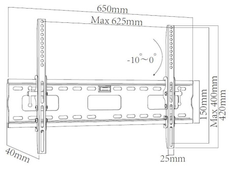 Кронштейн настінний X-Digital STEEL ST415 Black - фото 3