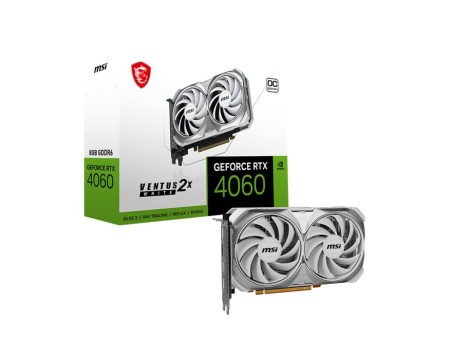 Відеокарта MSI GeForce RTX 4060 8GB GDDR6 VENTUS 2X WHITE OC білий - фото 5 Відеокарта MSI GeForce RTX 4060 8GB GDDR6 VENTUS 2X WHITE OC білий - фото 5