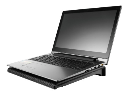 Підставка для ноутбука Trust Azul, до 17.3", 2xUSB-A, BLUE LED, чорний - фото 8