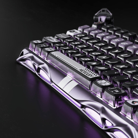 Клавіатура магнітна GravaStar Mercury V75 Pro 80keys, GravaStar x Gateron Jade Gaming, USB-A, 8k, RGB, Iron Purple - фото 12