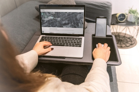 Підставка для ноутбука DIGITUS Notebook Desk, до 17', сіра - фото 5