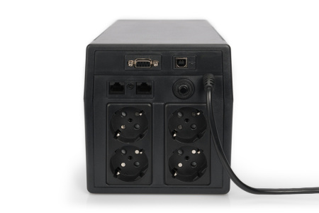 Digitus Джерело безперебійного живлення 1000VA/600W, LCD, RJ45, RS232, USB, 4xSchuko - фото 6