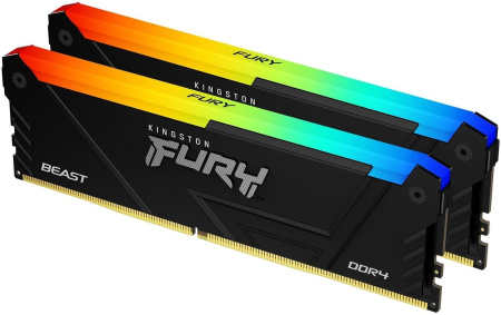 Kingston Пам'ять ПК Kingston DDR4 16GB KIT (8GBx2) 3600 FURY Beast RGB - фото 2