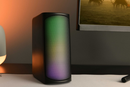 2E Акустична система PCS231 RGB Matrix, 2.0, USB, Black - фото 2